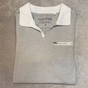 Guess Polo Gray & White